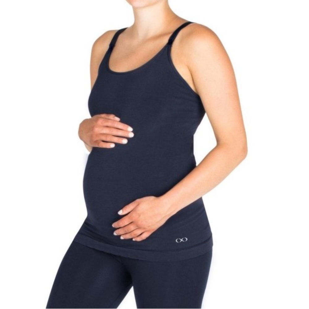 Modern Eternity Black Hannah Yoga Nursing Tank Size Small New
